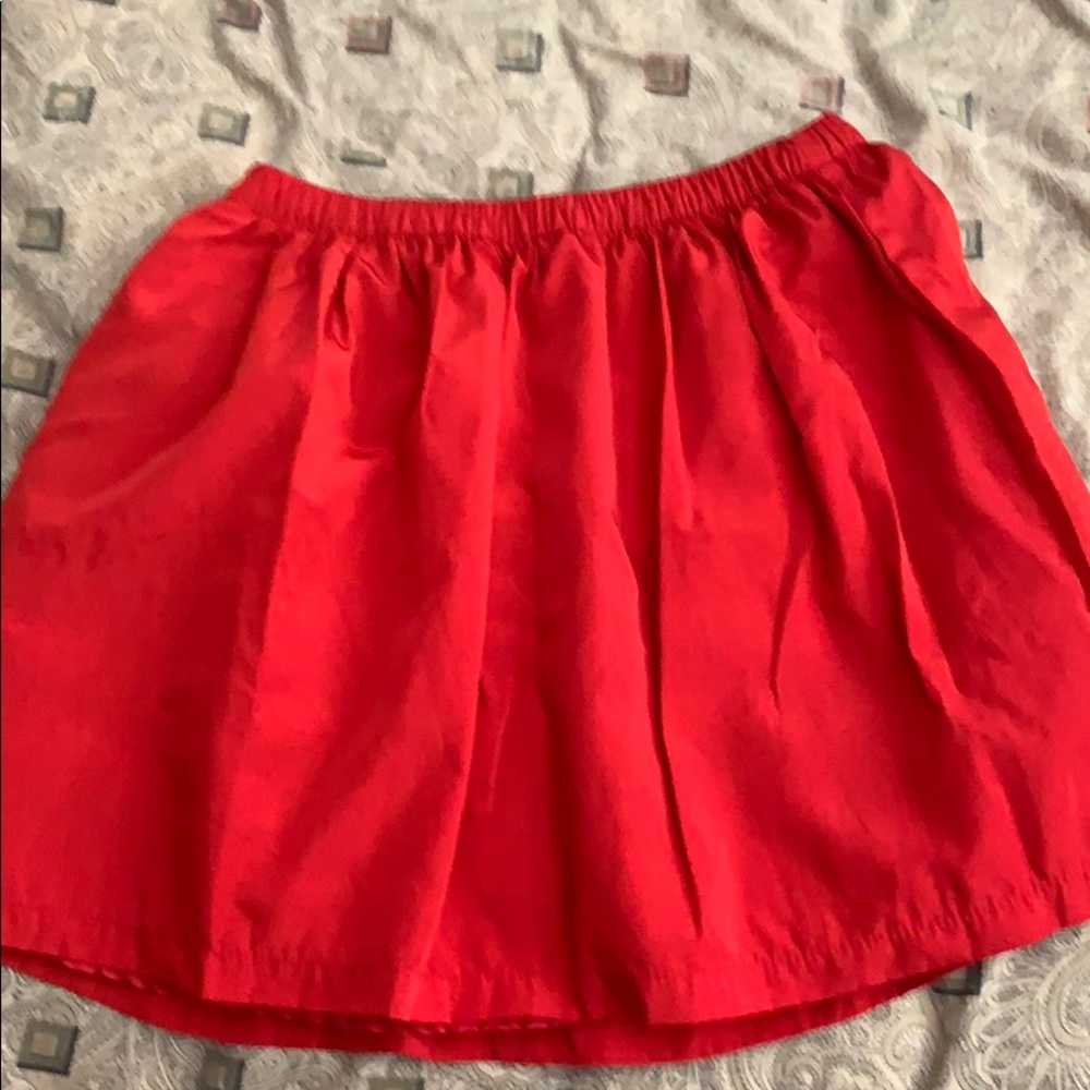 Red skirt
